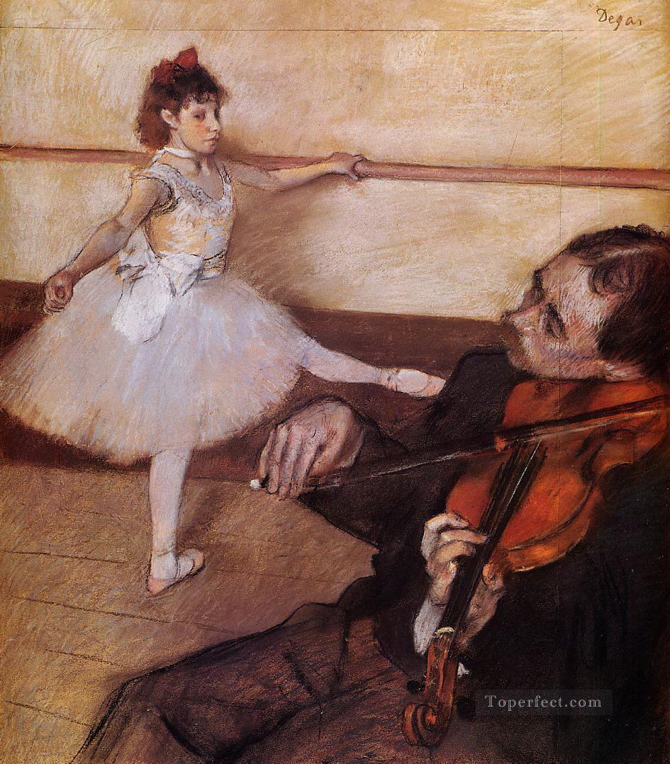 la lección de baile 1879 Edgar Degas Pintura al óleo
